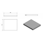 AVICE deska 60x49,5x5 cm, old wood