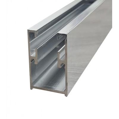 A+W Chrom Stěnový profil k pevné stěně (včetně těsnících klínků)