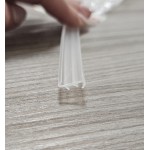 A+W Chrom Stěnový profil k pevné stěně (včetně těsnících klínků)