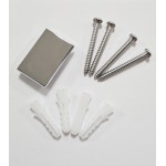 A+W Chrom Stěnový profil k pevné stěně (včetně těsnících klínků)