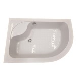 DURHAM 120 L sprchový kout s vysokou vaničkou - II. JAKOST