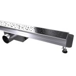 B-DRAINWELL 50 Chrom Odtokový podlahový žlab, bublinky