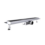 B-DRAINWELL 70 Chrom Odtokový podlahový žlab, bublinky