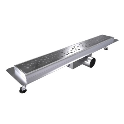 B-DRAINWELL 90 Chrom Odtokový podlahový žlab, bublinky