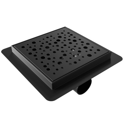 B-SQUARE 15 Black Odtoková vpusť - čtverec
