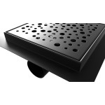 B-SQUARE 15 Black Odtoková vpusť - čtverec