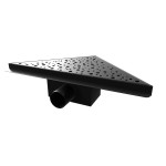 B-TRIANGL 20 Black Odtoková vpusť rohová