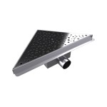 B-TRIANGL 20 Chrom Odtoková vpusť rohová