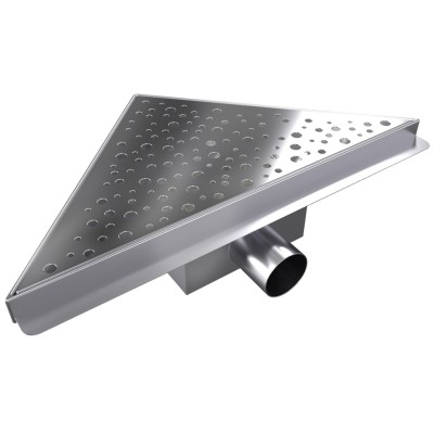 B-TRIANGL 20 Chrom Odtoková vpusť rohová