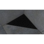 B-TRIANGL 25 Black Odtoková vpusť rohová