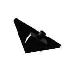 B-TRIANGL 25 Black Odtoková vpusť rohová