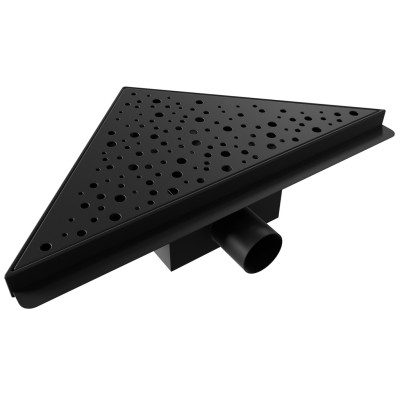 B-TRIANGL 25 Black Odtoková vpusť rohová