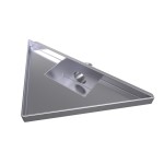 B-TRIANGL 25 Chrom Odtoková vpusť rohová