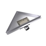 B-TRIANGL 30 Chrom Odtoková vpusť rohová