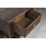 BRAND umyvadlová skříňka 80x73x50cm, mořený smrk