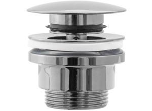 Umyvadlová click/clack výpusť, univerzální, chrom