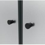 BETA COMBI II Black 100x120x100 Clear Sprchový kout nástěnný