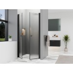 BETA Black 140 Grape Sprchové dveře do niky dvoukřídlé černé