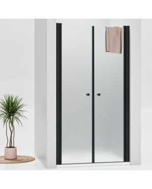 BETA Black 65 Grape Sprchové dveře do niky dvoukřídlé černé