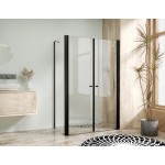 BETA COMBI Black 90x90 Clear Čtvercový sprchový kout bez vaničky