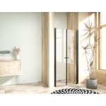 BETA Black 90 Čiré Sprchové dveře do niky dvoukřídlé černé