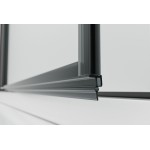 BETA COMBI II Black 90x90x90 Grape Sprchový kout nástěnný