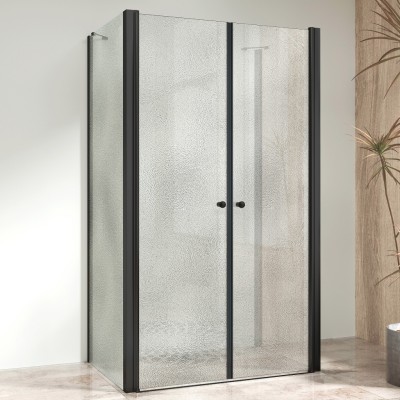 BETA COMBI II Black 90x90x90 Grape Sprchový kout nástěnný