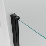 BETA COMBI Black 90x80 Grape Obdélníkový sprchový kout bez vaničky