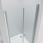 BETA Chrom 100 Čiré Sprchové dveře do niky dvoukřídlé