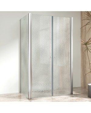 BETA COMBI II Chrom 80x100x80 Grape Sprchový kout nástěnný