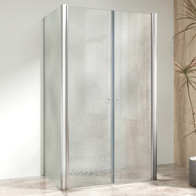 BETA COMBI II Chrom 80x100x80 Grape Sprchový kout nástěnný