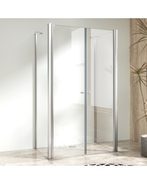 BETA COMBI II Chrom 80x110x80 Čiré Sprchový kout nástěnný