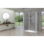 BETA COMBI II Chrom 90x130x90 Čiré Sprchový kout nástěnný