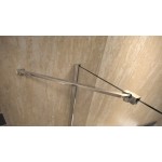 BETA LINE II Chrom 120 Čiré Sprchové dveře dvoukřídlé s pevnými stěnami v rovině