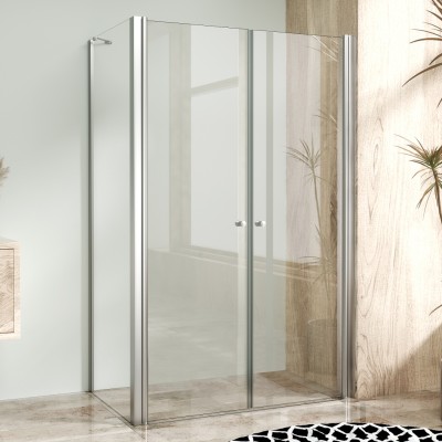 BETA COMBI Chrom 80x80 Clear Čtvercový sprchový kout bez vaničky