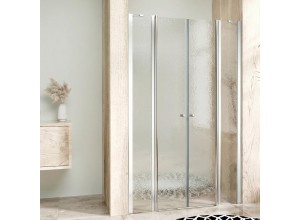 BETA LINE II Chrom 175 Grape Sprchové dveře dvoukřídlé s pevnými stěnami v rovině