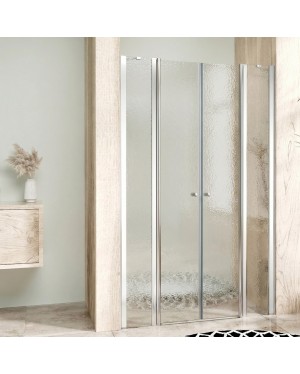 BETA LINE II Chrom 175 Grape Sprchové dveře dvoukřídlé s pevnými stěnami v rovině