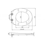 SOFIA WC sedátko, Soft Close, bílá