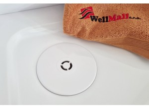 Krytka k vaničkovému sifonu 90 - bílá