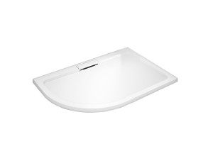 HARD 90x80x3,5 Pravá asymetrická mramorová vanička - II. jakost