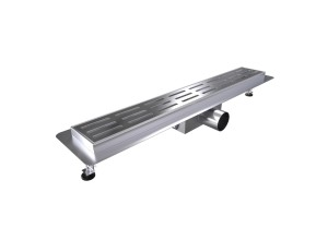 C-DRAINWELL 100 Chrom Odtokový podlahový žlab, kostky