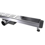 C-DRAINWELL 90 Chrom Odtokový podlahový žlab, kostky