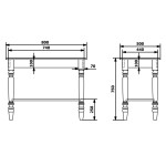 CIMBURA umyvadlový stolek 80x50x75cm, starobílá