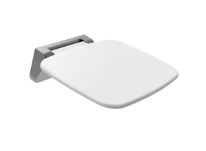 SAAP Sklopné sedátko do sprchového koutu bílé 35x32,8