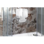 SAAP Sklopné sedátko do sprchového koutu bílé 35x32,8