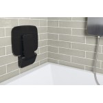 SAAP BLACK sklopné sedátko do sprchového koutu, 35x32,8cm,černá