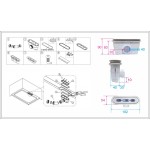 Sifon s krytkou pro sprchové vaničky HARD, černá mat