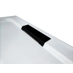 Sifon s krytkou pro sprchové vaničky HARD, černá mat