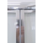 DELTA ROCKY 80x80 Clear Well Sprchový kout se zalamovacími dveřmi a mramorovou vaničkou