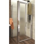 DELTA ROCKY 80x80 Grape Well Sprchový kout se zalamovacími dveřmi a mramorovou vaničkou